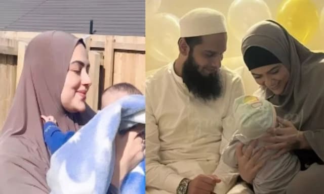 Sana Khan and Mufti Anas Sayed welcome their second child - https://cdn.connectfm.ca/Sana-Khan-and-Mufti-Anas-Sayed.jpg